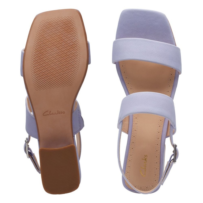 Dámské Sandály na Podpatku Clarks Seren25 Strap Fialové | CZ-516039