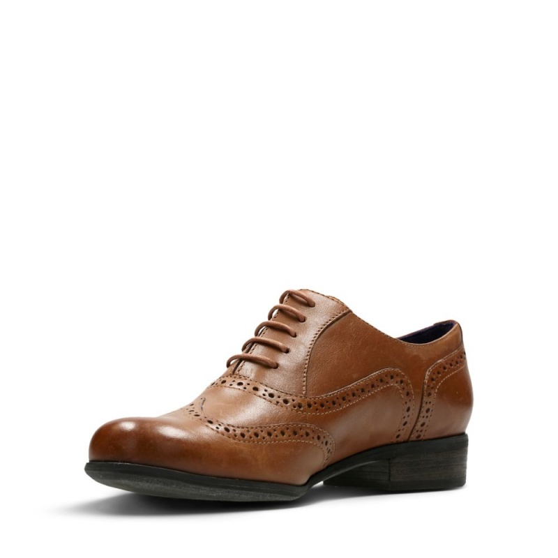 Dámské Společenské Boty Clarks Hamble Oak Tmavě Hnědé | CZ-936208