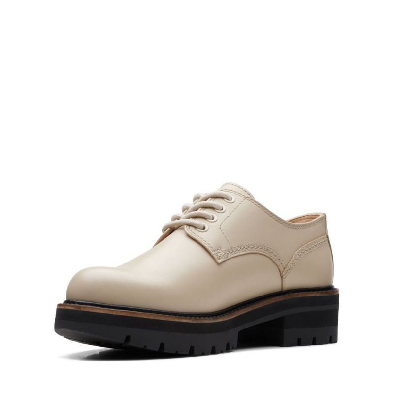 Dámské Společenské Boty Clarks Orianna Derby Bílé | CZ-584309