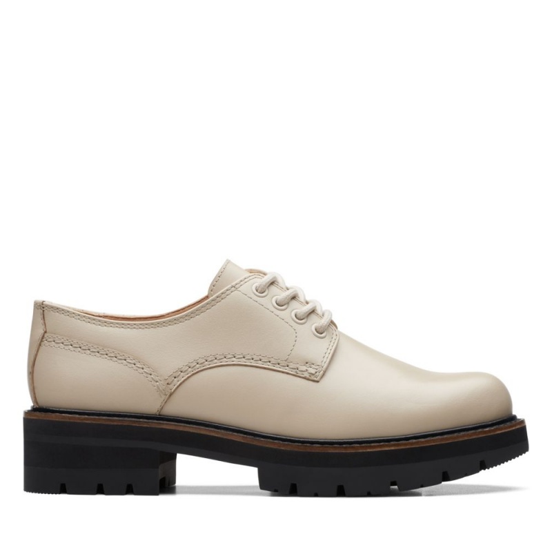 Dámské Společenské Boty Clarks Orianna Derby Bílé | CZ-584309