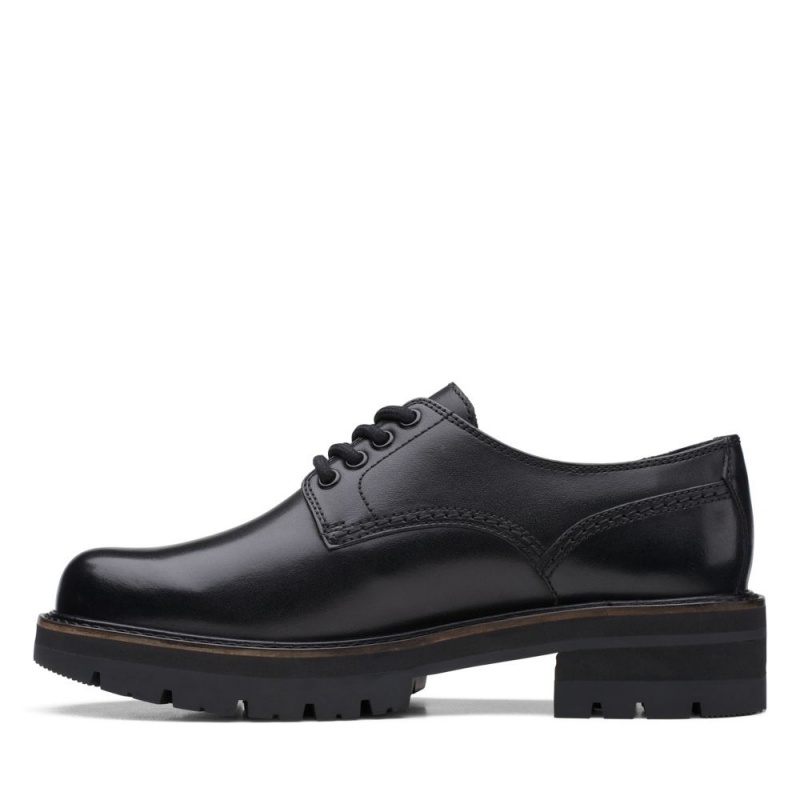 Dámské Společenské Boty Clarks Orianna Derby Černé | CZ-407389