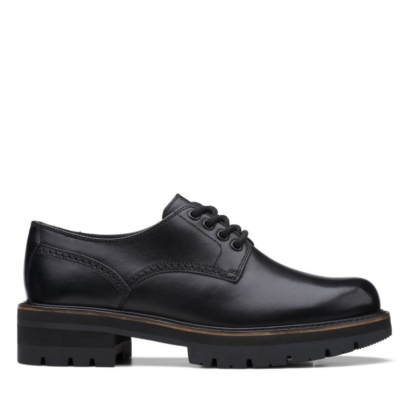 Dámské Společenské Boty Clarks Orianna Derby Černé | CZ-407389