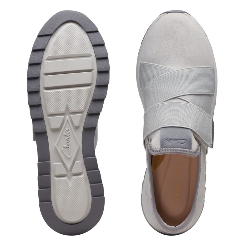 Dámské Tenisky Clarks Dash Lite Strap Světle Šedé | CZ-817304