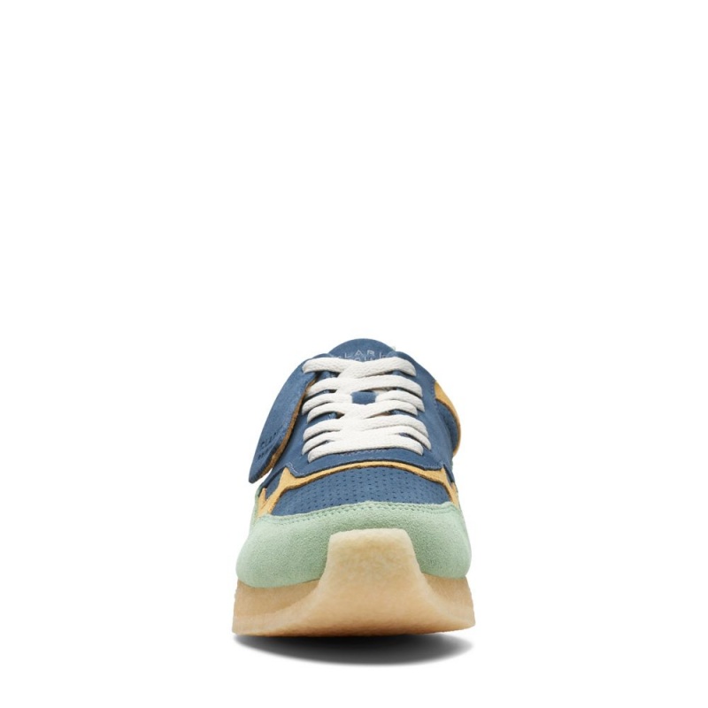 Dámské Tenisky Clarks Lockhill Blankyt Zelene | CZ-057981