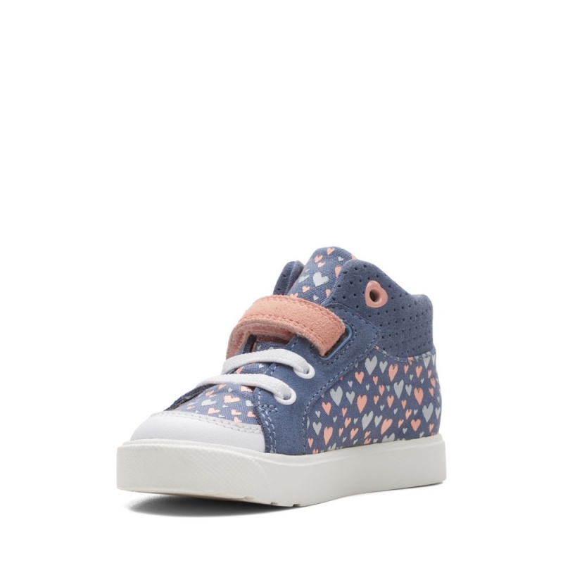 Dívčí Kotníkové Boty Clarks City Pop Toddler Blankyt | CZ-509436