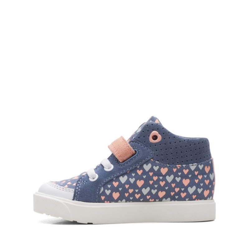 Dívčí Kotníkové Boty Clarks City Pop Toddler Blankyt | CZ-509436