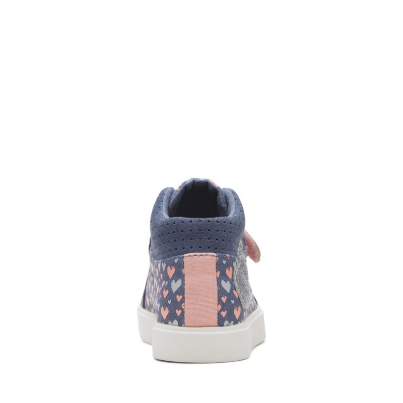 Dívčí Kotníkové Boty Clarks City Pop Toddler Blankyt | CZ-509436