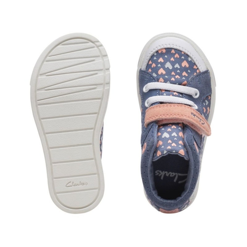 Dívčí Kotníkové Boty Clarks City Pop Toddler Blankyt | CZ-509436