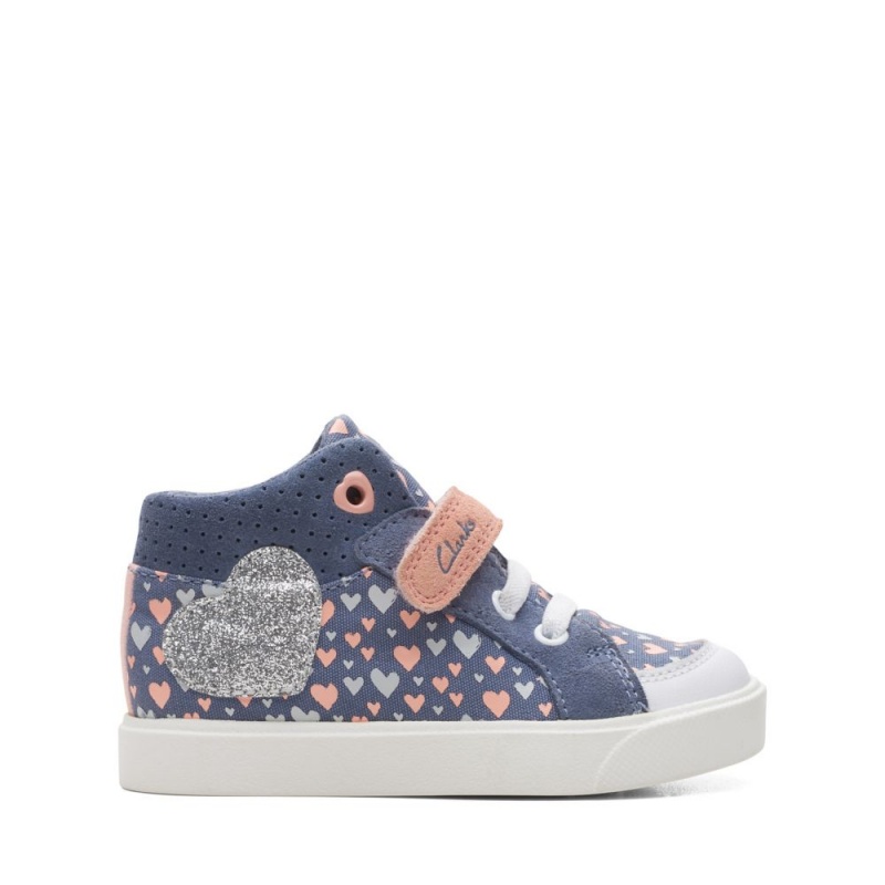 Dívčí Kotníkové Boty Clarks City Pop Toddler Blankyt | CZ-509436