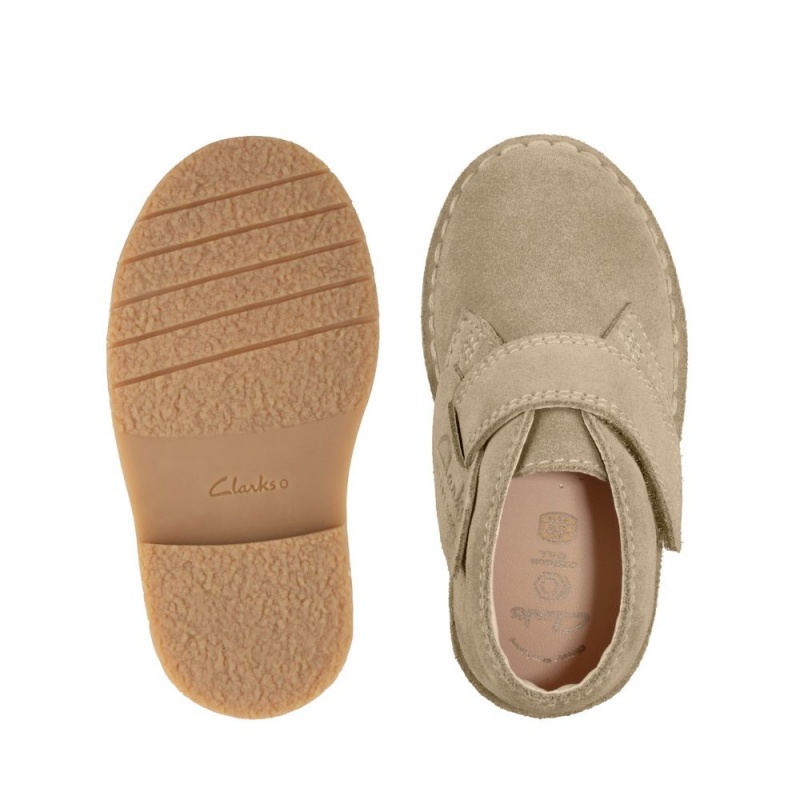 Dívčí Kotníkové Boty Clarks Desert Boot 2 Toddler Hnědé | CZ-124976