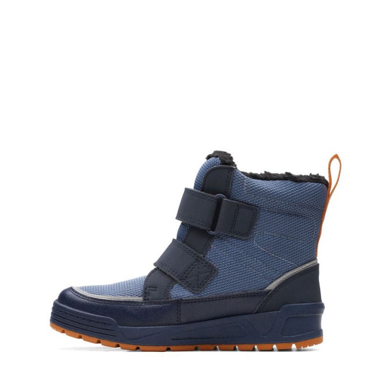 Dívčí Kotníkové Boty Clarks Jumper Jump Blankyt | CZ-569471