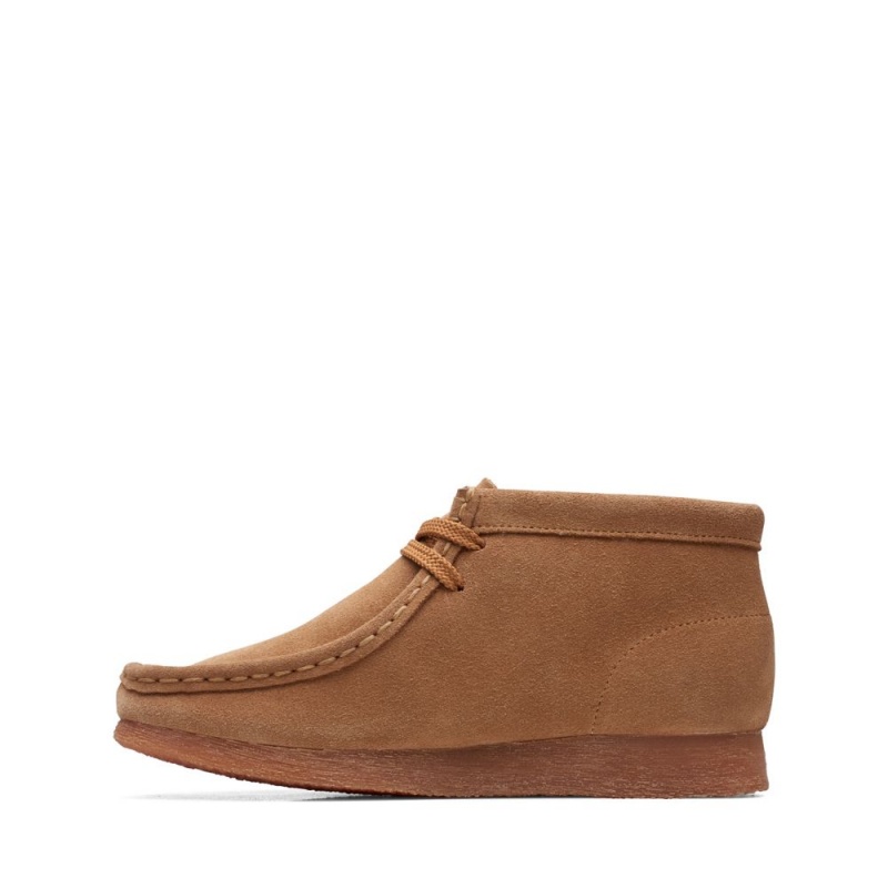 Dívčí Kotníkové Boty Clarks Wallabee Boot Older Hnědé | CZ-697583