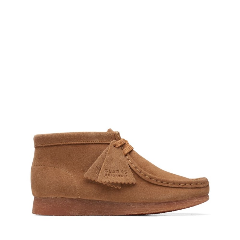 Dívčí Kotníkové Boty Clarks Wallabee Boot Older Hnědé | CZ-697583