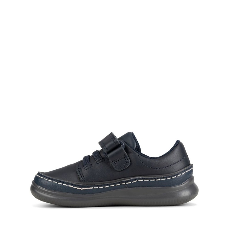 Dívčí Obuv Clarks Crest Aero Toddler Tmavě Blankyt | CZ-185972