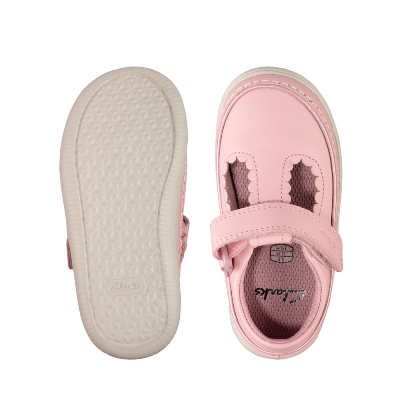 Dívčí Obuv Clarks Crest Sky Toddler Růžové | CZ-176829