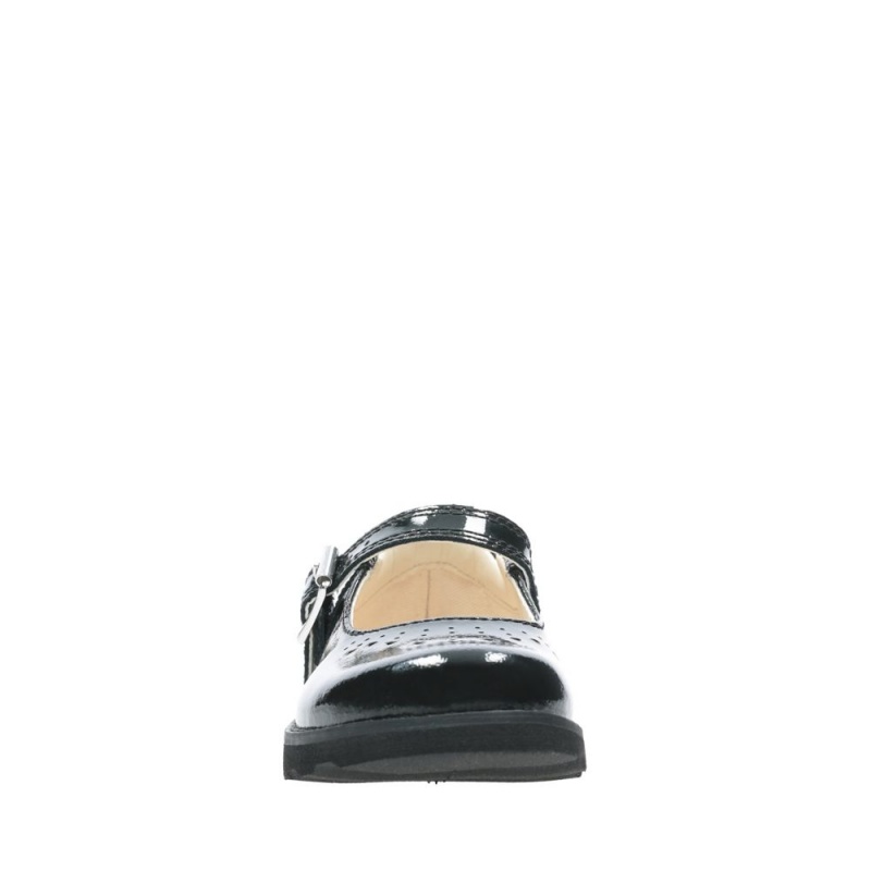 Dívčí Obuv Clarks Crown Jump Toddler Černé | CZ-527410