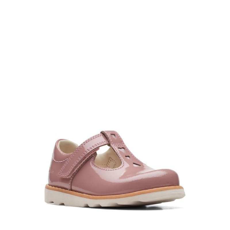 Dívčí Obuv Clarks Crown Teen Toddler Růžové | CZ-120948