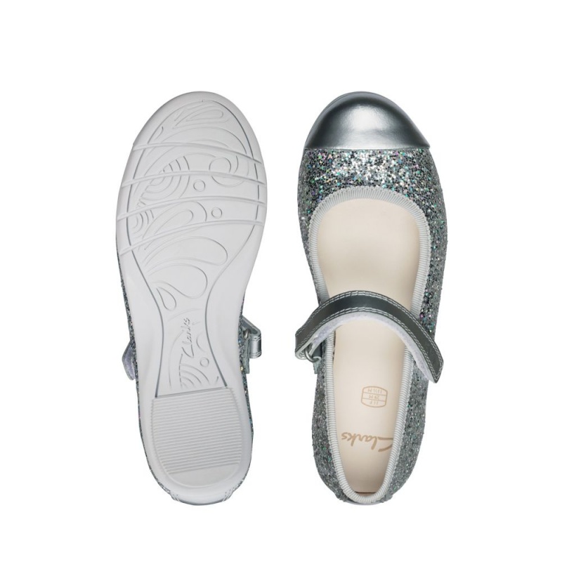 Dívčí Obuv Clarks Dance Tap Toddler Stříbrné | CZ-483792