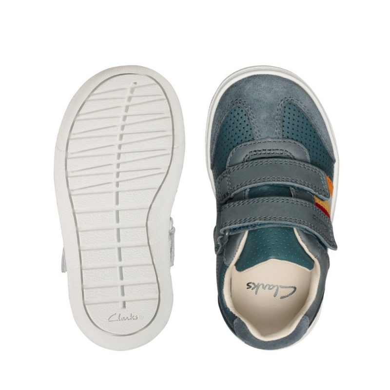 Dívčí Obuv Clarks Flash Beau Toddler Tmavě Blankyt | CZ-574089