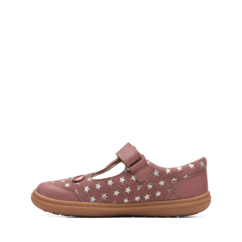 Dívčí Obuv Clarks Flash Mouse Růžové | CZ-058632