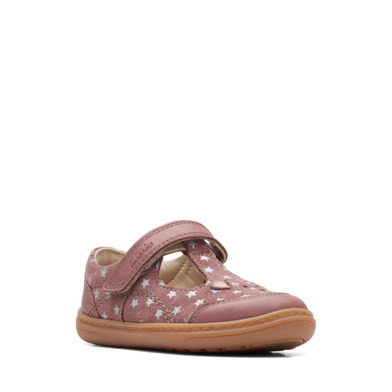 Dívčí Obuv Clarks Flash Mouse Toddler Růžové | CZ-278416