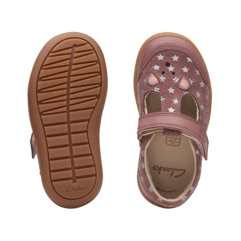 Dívčí Obuv Clarks Flash Mouse Toddler Růžové | CZ-278416