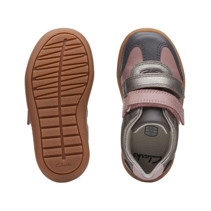 Dívčí Obuv Clarks Flash Print Toddler Růžové | CZ-845697