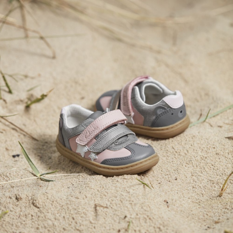 Dívčí Obuv Clarks Flash Print Toddler Růžové | CZ-845697