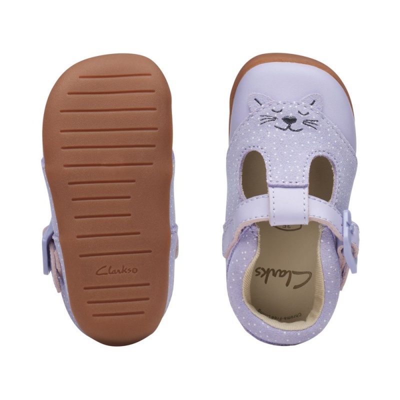 Dívčí Obuv Clarks Roamer Cub Toddler Fialové | CZ-243150