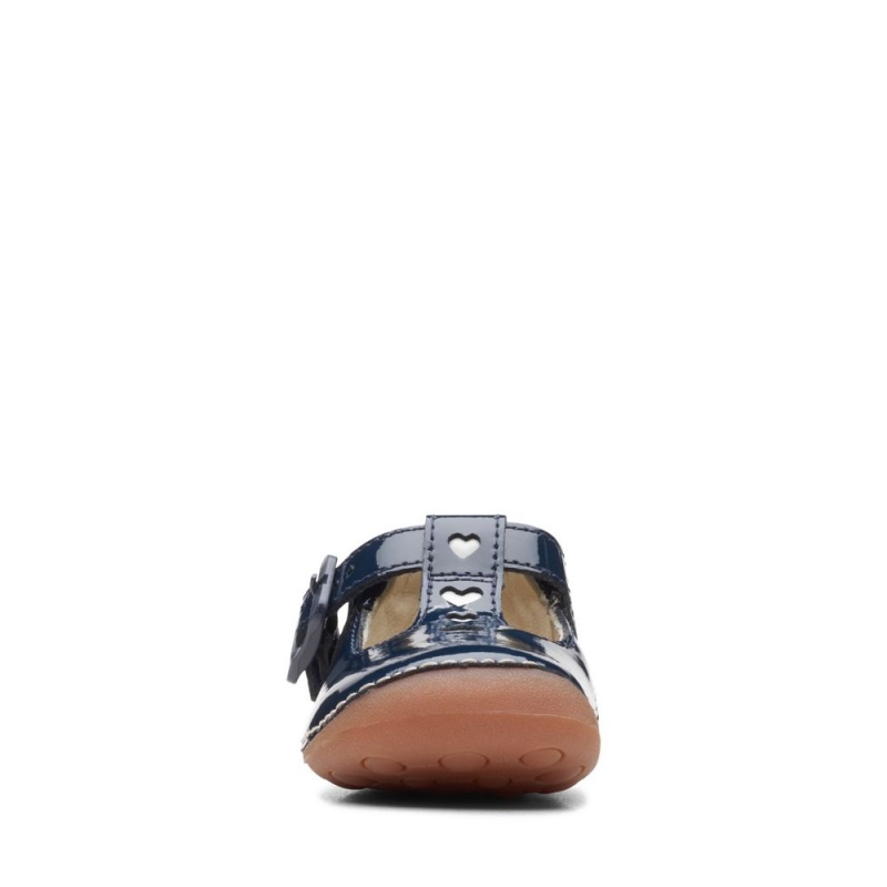 Dívčí Obuv Clarks Tiny Beat Toddler Tmavě Blankyt | CZ-514023