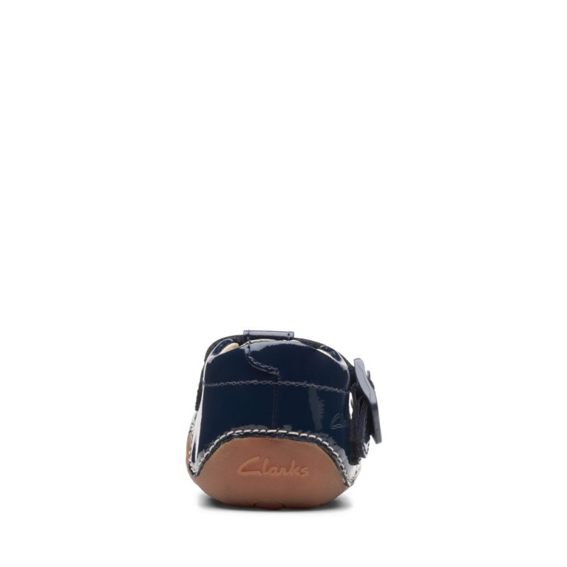 Dívčí Obuv Clarks Tiny Beat Toddler Tmavě Blankyt | CZ-514023