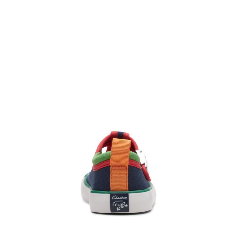 Dívčí Plátěné Boty Clarks Foxing Dancer Toddler Tmavě Blankyt | CZ-039517