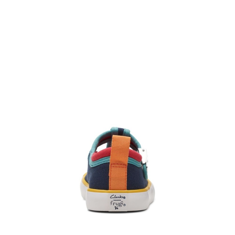 Dívčí Plátěné Boty Clarks Foxing Dancer Toddler Tmavě Blankyt | CZ-397820