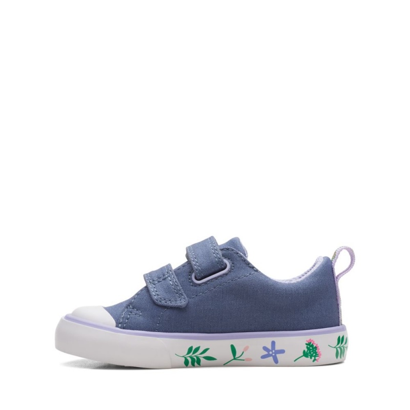 Dívčí Plátěné Boty Clarks Foxing Lo Toddler Blankyt | CZ-031265