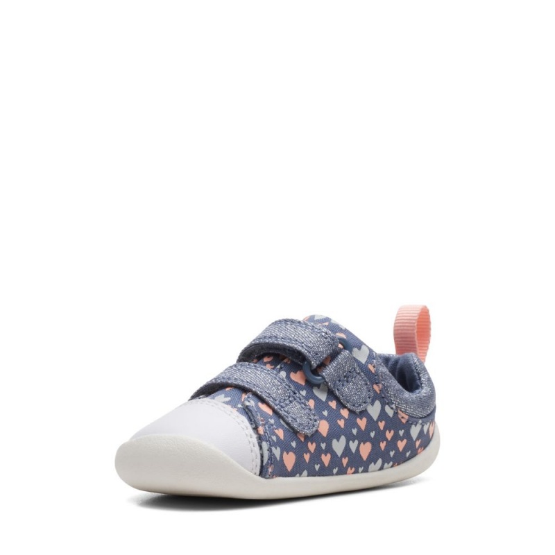 Dívčí Plátěné Boty Clarks Roamer Craft Toddler Blankyt | CZ-943506