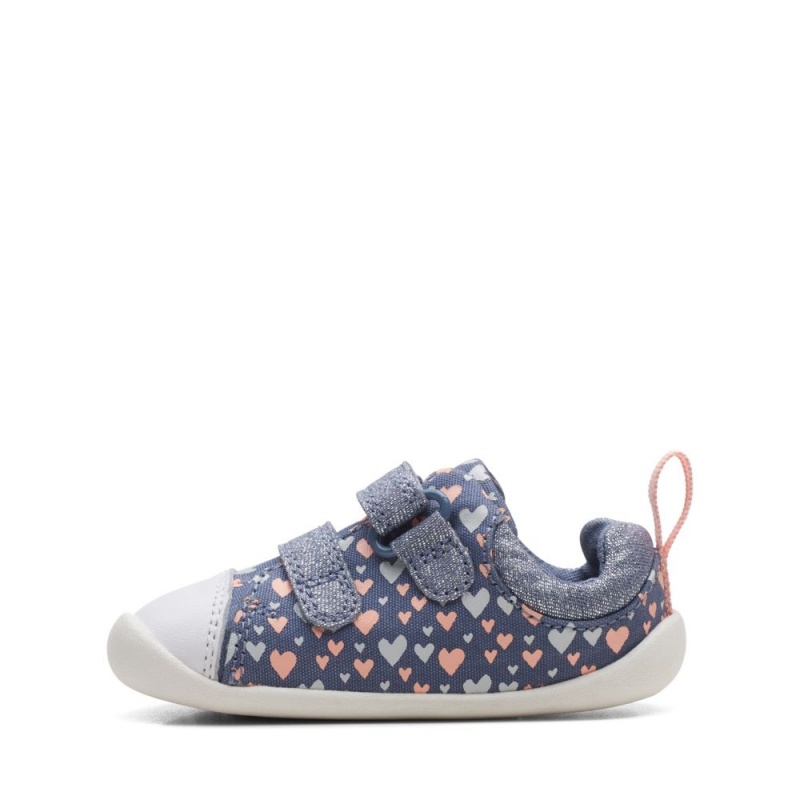 Dívčí Plátěné Boty Clarks Roamer Craft Toddler Blankyt | CZ-943506