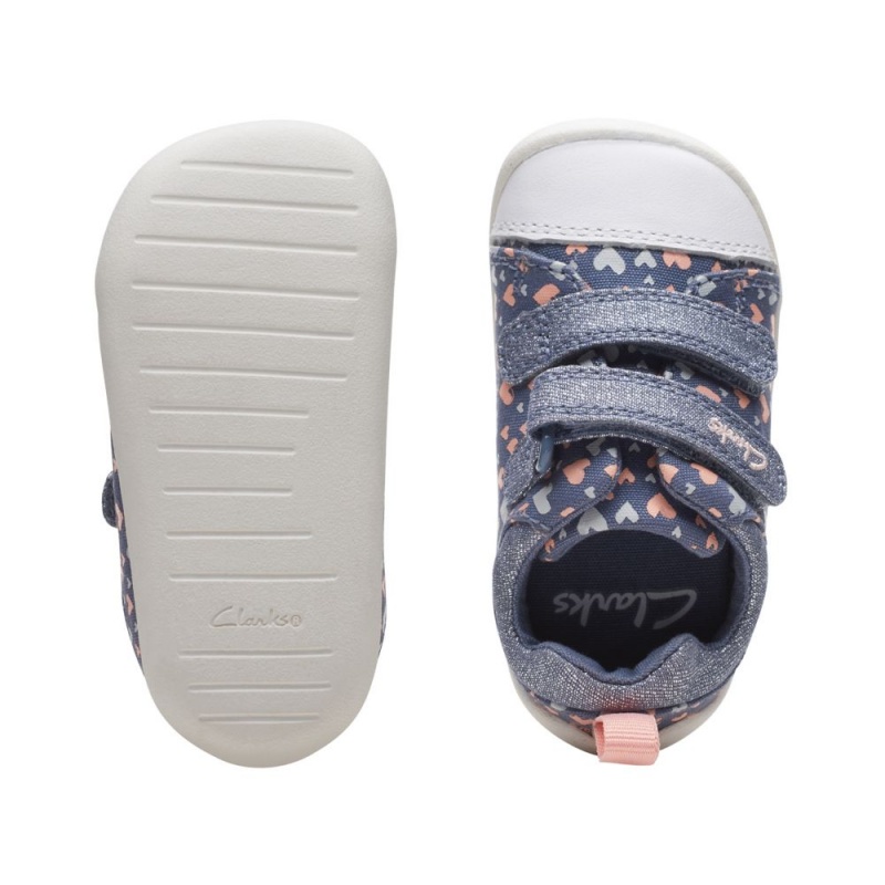 Dívčí Plátěné Boty Clarks Roamer Craft Toddler Blankyt | CZ-943506