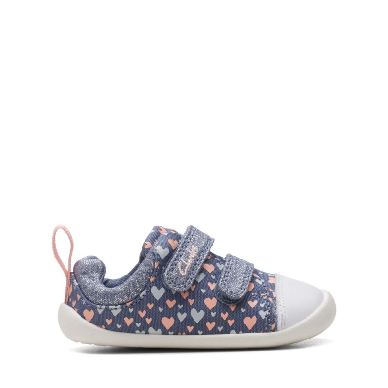 Dívčí Plátěné Boty Clarks Roamer Craft Toddler Blankyt | CZ-943506