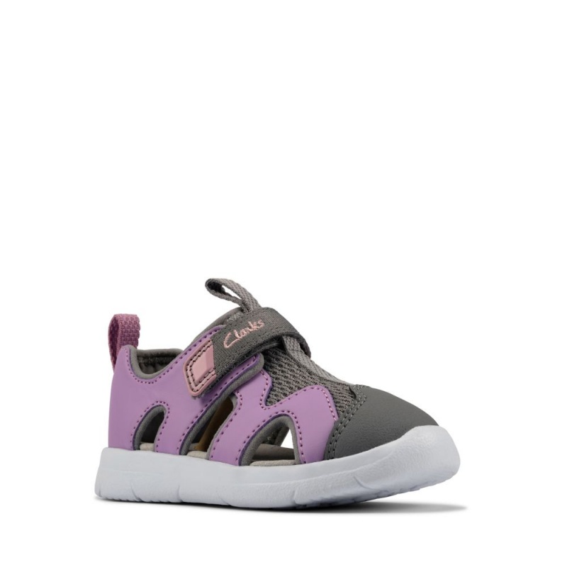 Dívčí Sandály Clarks Ath Surf Toddler Fialové | CZ-105628