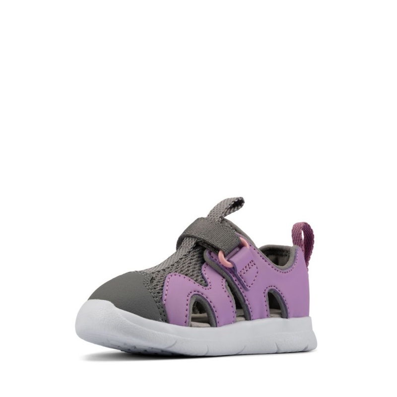 Dívčí Sandály Clarks Ath Surf Toddler Fialové | CZ-105628