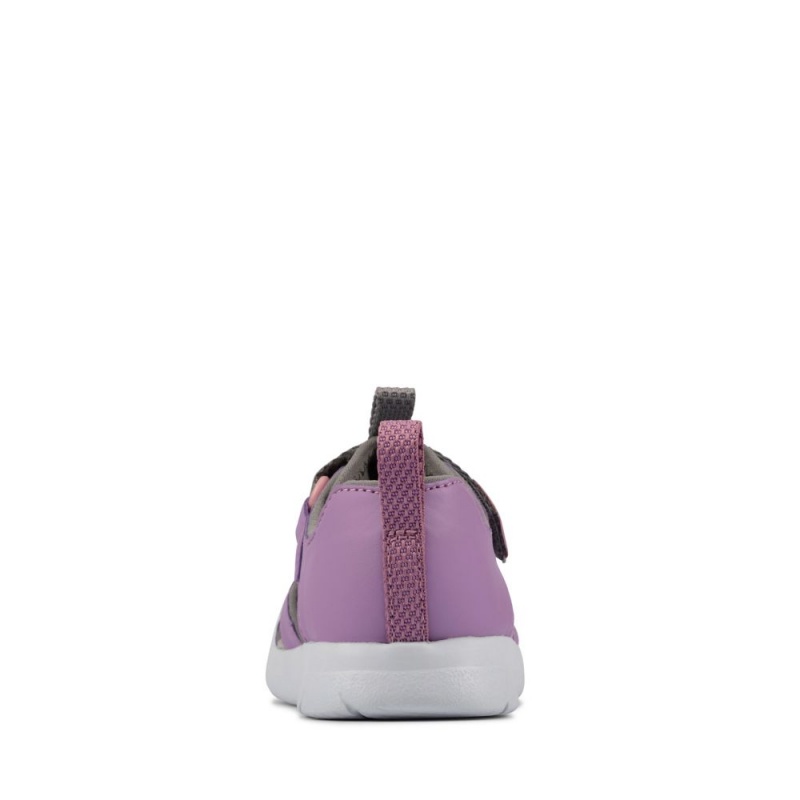 Dívčí Sandály Clarks Ath Surf Toddler Fialové | CZ-105628