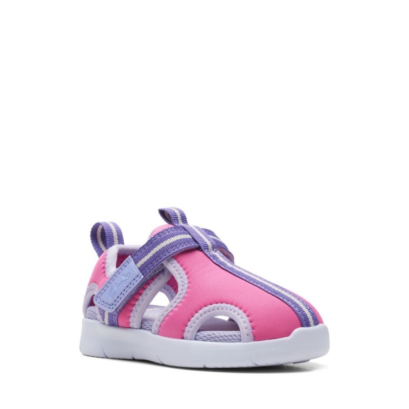 Dívčí Sandály Clarks Ath Vody Toddler Růžové | CZ-749186