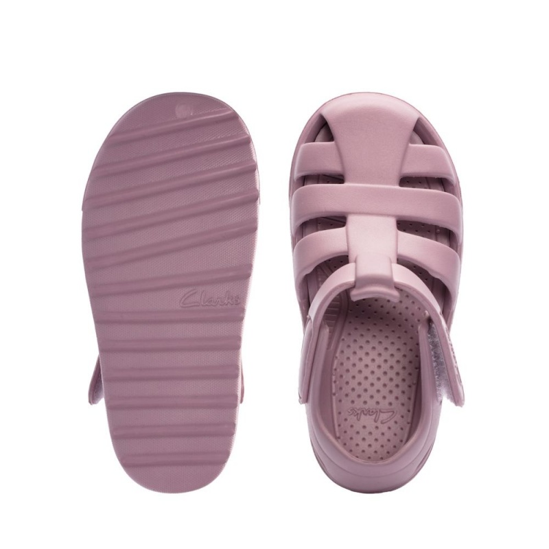 Dívčí Sandály Clarks Move Kind Toddler Růžové | CZ-437108