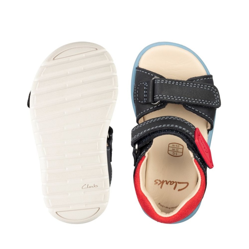 Dívčí Sandály Clarks Roam Surf Toddler Tmavě Blankyt | CZ-913425