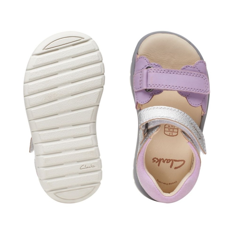 Dívčí Sandály Clarks Roam Wing Toddler Fialové | CZ-137920