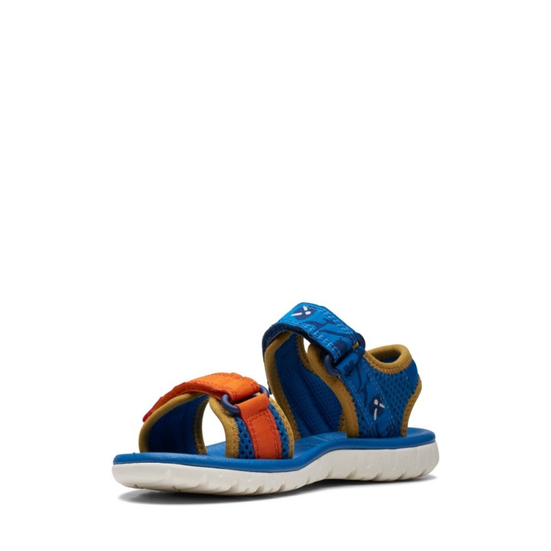 Dívčí Sandály Clarks Surfing Tide Blankyt | CZ-248396