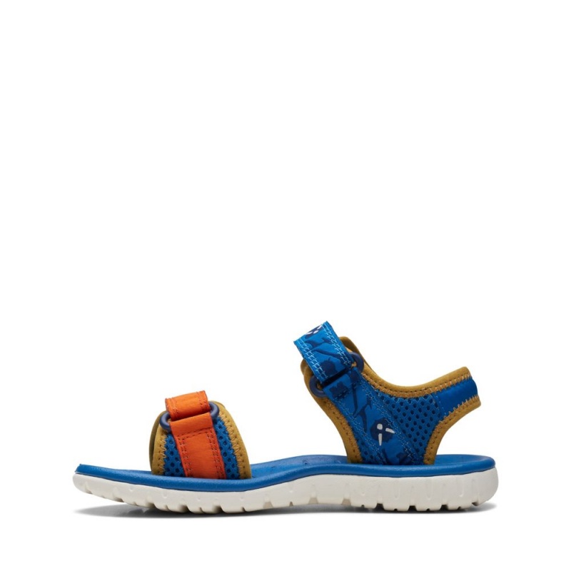 Dívčí Sandály Clarks Surfing Tide Blankyt | CZ-248396