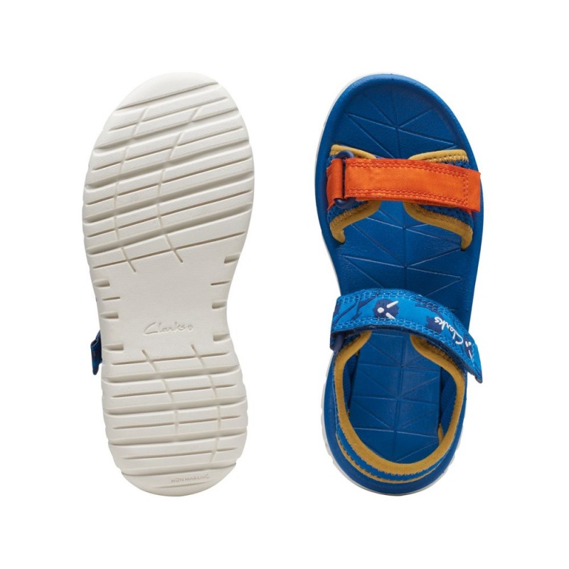 Dívčí Sandály Clarks Surfing Tide Blankyt | CZ-248396