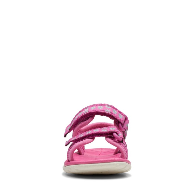 Dívčí Sandály Clarks Surfing Tide Toddler Růžové | CZ-610534