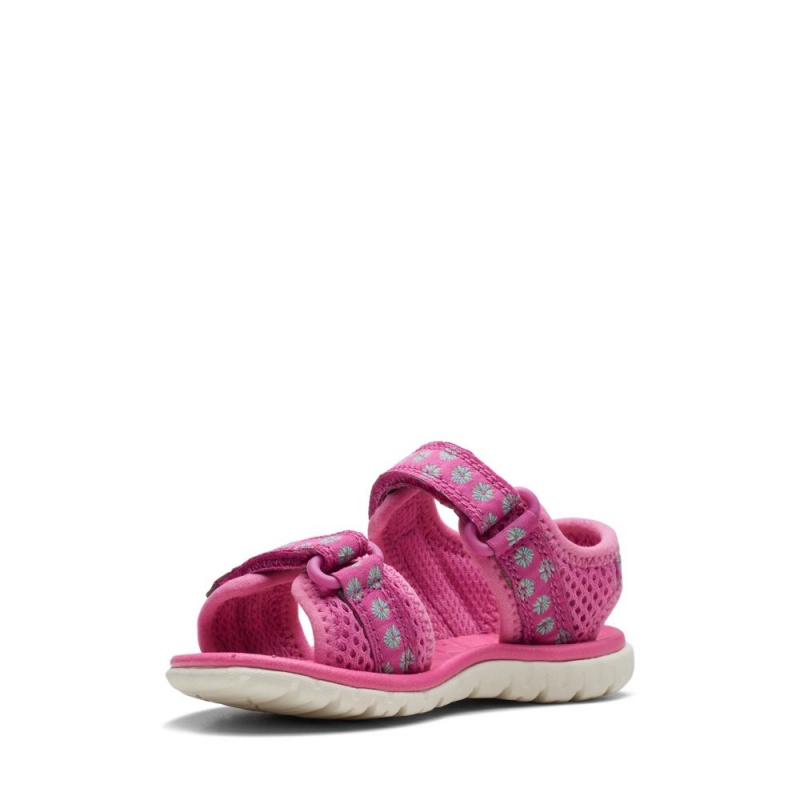 Dívčí Sandály Clarks Surfing Tide Toddler Růžové | CZ-610534